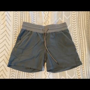 Columbia shorts with sweatpant waistband